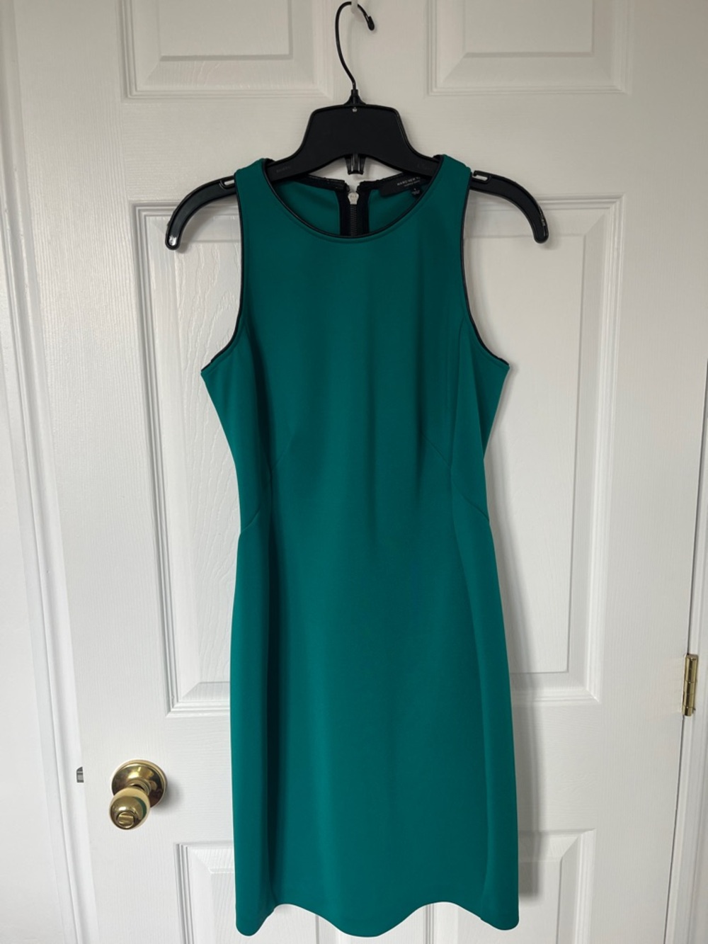 Marc New York Teal Sleeveless Sheath Midi Dress